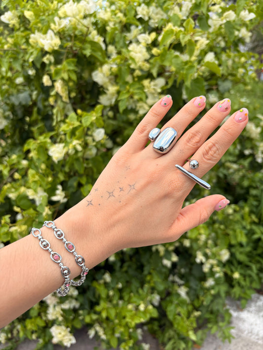 Anillo Chuncky Plata